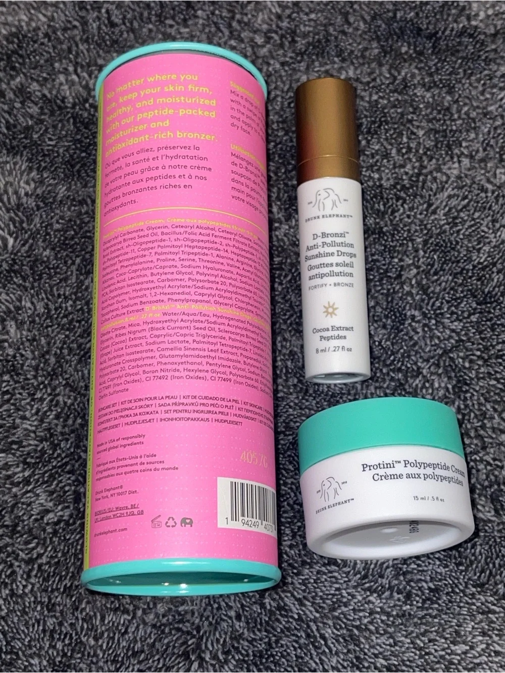 Drunk Elephant A Day in the Sun: D-Bronzi and Protini Cream Duo Kit
